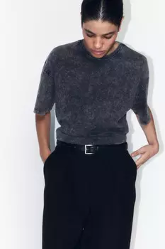 Футболка хлопковая с вареным эффектом