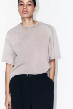 Футболка хлопковая с вареным эффектом