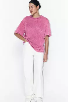 Футболка хлопковая с вареным эффектом