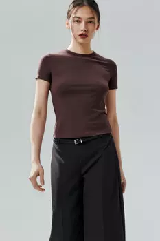 Футболка облегающая из вискозы