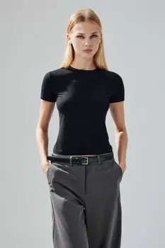 Футболка облегающая из вискозы