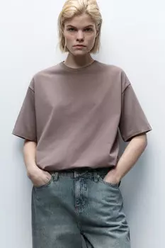 Футболка oversize хлопковая базовая
