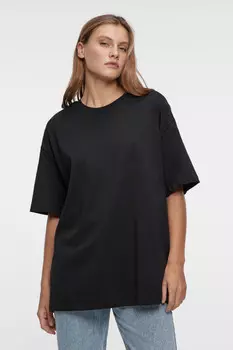 Футболка oversize хлопковая однотонная