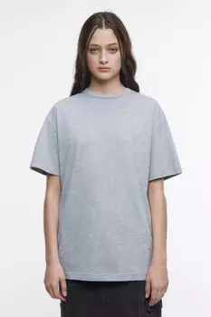 Футболка oversize хлопковая однотонная