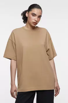 Футболка oversize хлопковая однотонная