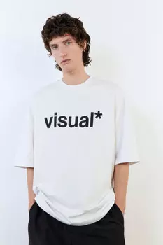 Футболка oversize хлопковая с надписью