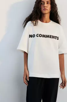 Футболка oversize хлопковая с надписью