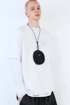 Футболка oversize хлопковая с принтом