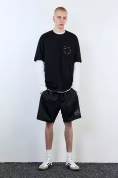 Футболка oversize хлопковая с принтом
