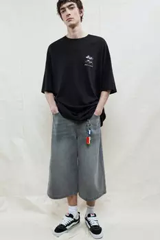Футболка oversize хлопковая с принтом