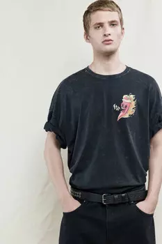 Футболка oversize хлопковая с принтом