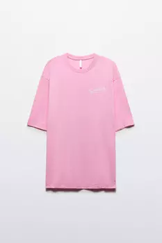 Футболка oversize хлопковая с принтом