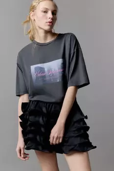 Футболка oversize хлопковая с принтом