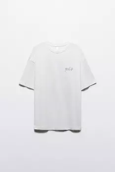 Футболка oversize хлопковая с принтом