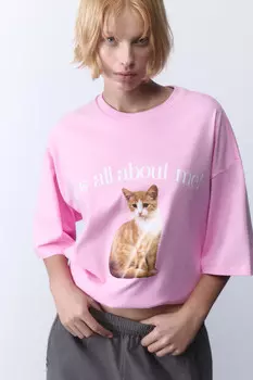 Футболка oversize хлопковая с принтом y2k