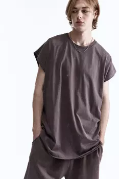 Футболка oversize хлопковая с вареным эффектом