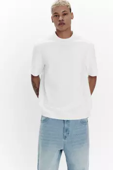 Футболка oversize из хлопкового футера