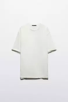 Футболка oversize из хлопкового футера