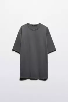 Футболка oversize из хлопкового футера