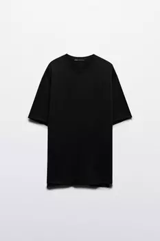 Футболка oversize из хлопкового футера