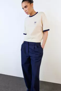 Футболка oversize контрастная с надписью