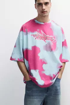 Футболка oversize с эффектом тай-дай