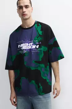 Футболка oversize с эффектом тай-дай