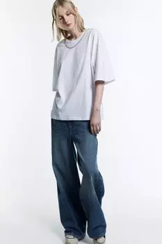 Футболка oversize с металлической цепочкой