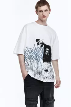 Футболка oversize с принтом