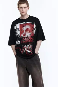 Футболка oversize с принтом