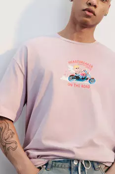 Футболка oversize с принтом