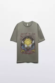 Футболка oversize с принтом