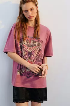 Футболка oversize с принтом