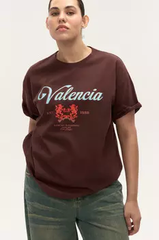 Футболка oversize с принтом