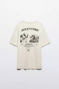 Футболка oversize с принтом