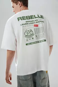 Футболка oversize с принтом