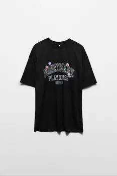 Футболка oversize с принтом