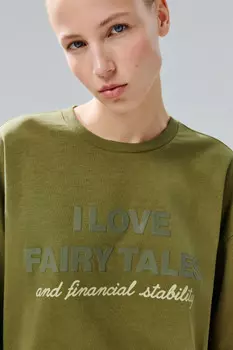 Футболка oversize с принтом