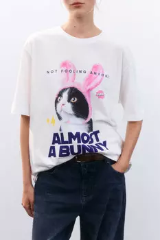 Футболка oversize с принтом