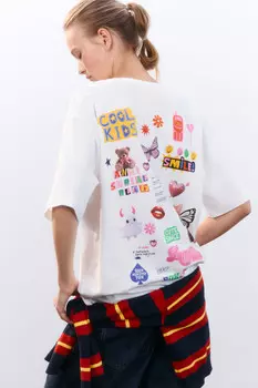 Футболка oversize с принтом