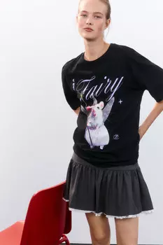 Футболка oversize с принтом