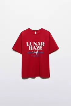 Футболка oversize с принтом