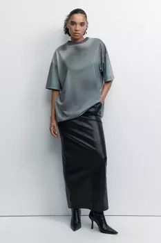 Футболка oversize с принтом-абстракцией