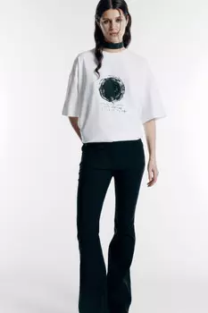Футболка oversize с принтом-абстракцией