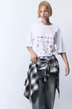 Футболка oversize с принтом y2k