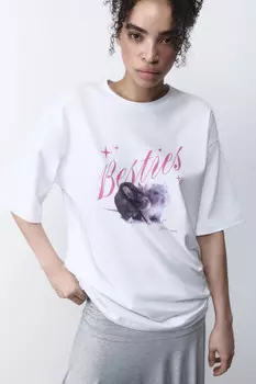 Футболка oversize с принтом y2k