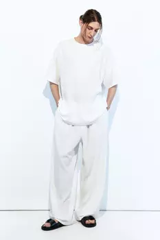 Футболка oversize спортивная из жатой ткани