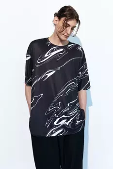 Футболка oversize спортивная с принтом