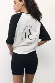 Футболка oversize спортивная с принтом