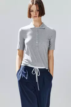 Футболка-поло вискозная